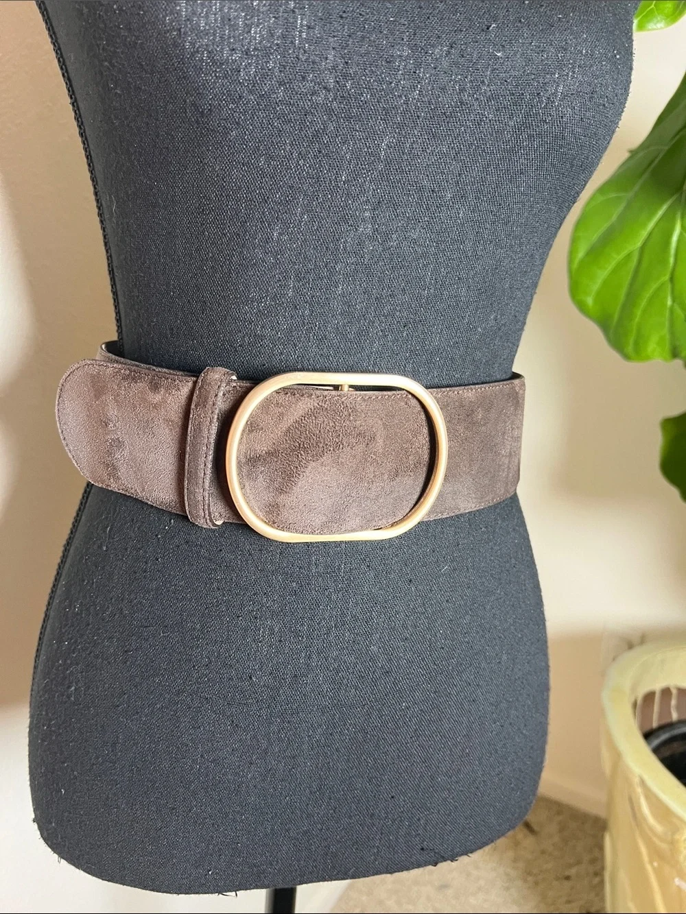Banana Republic Women’s Wide Vegan Suede Belt in Size XS NWOTs in Espresso